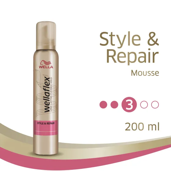 Style & Repair Strong Hold Mousse 200 ml