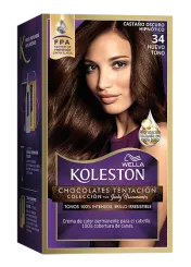 Wella Koleston Coloracion Permanente en Crema, 34 Castaño Oscuro Hipnotico