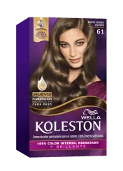 Crema de color permanente 61 Rubio Cenizo Oscuro