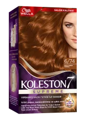 Wella Koleston Supreme Saç Boyası 6/74 Koyu Amber Kumral