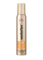 Goldene Schaumfestigerdose von Wellaflex von der Locken & Wellen Reihe, mit dem Haltegrad 3.