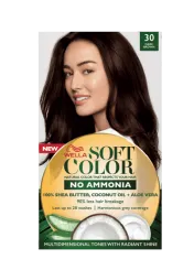 Soft Color, Natural hair color without Ammonia and with 100% Natural Ingredients: Dark Brown