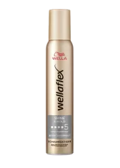 Goldene Schaumfestigerdose von Wellaflex von der Shine & Hold Reihe, mit dem Haltegrad 5.