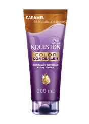 Color Concealer Carmel for brunette and blonde with argan, coconut and macadamia oils conditioner 200 ml