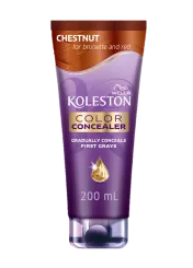 Color Concealer Chestnut for brunette and red with argan, coconut and macadamia oils conditioner 200 ml