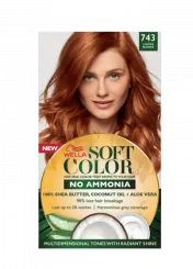 Natural hair color without Ammonia and with 100% Natural Ingredients: Copper Gold