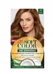 Soft Color, Natural hair color without Ammonia and with 100% Natural Ingredients: Golden Brown